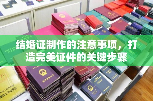 五家渠结婚证制作的注意事项，打造完美证件的关键步骤
